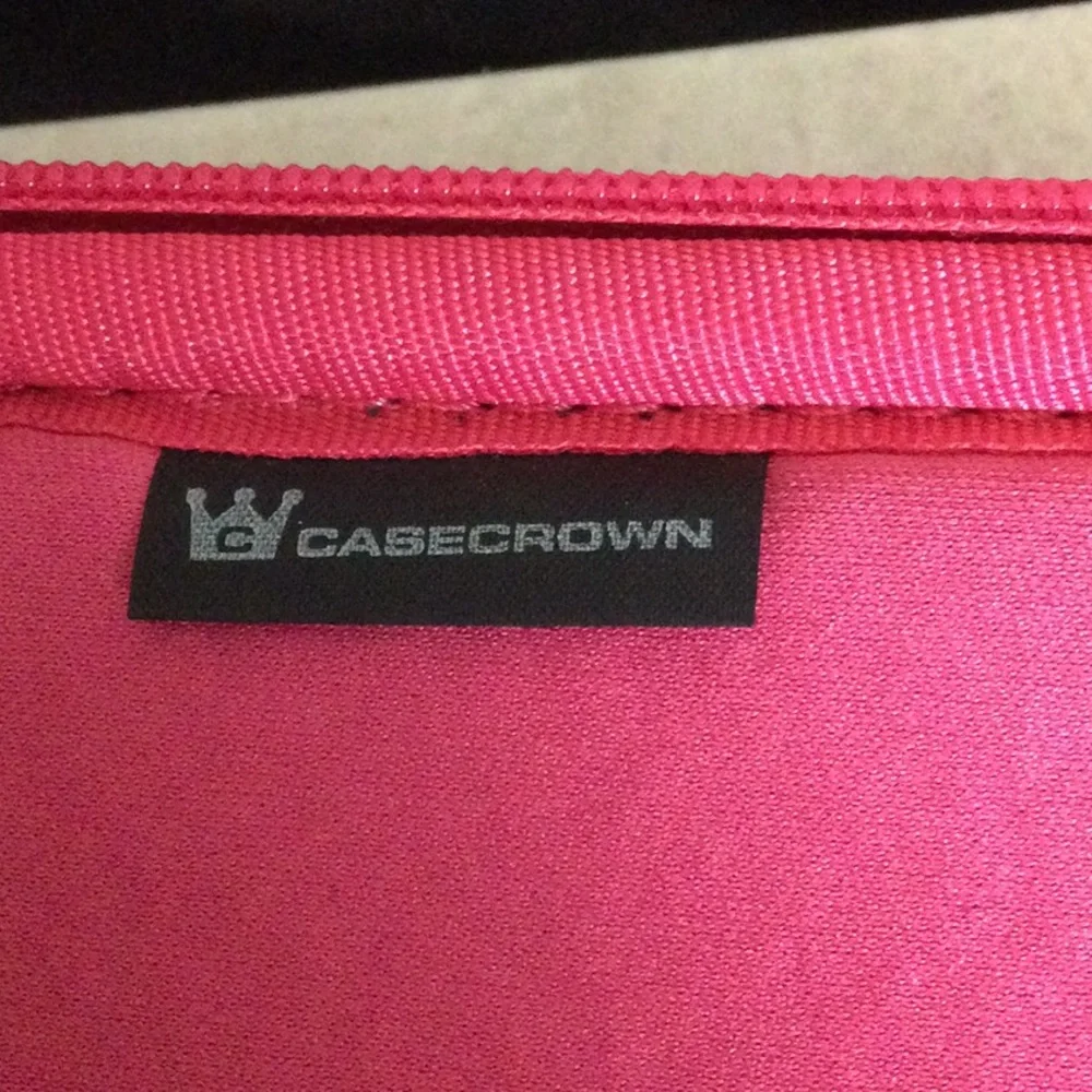 Case-Crown Pink Croc-Embossed Tablet Case